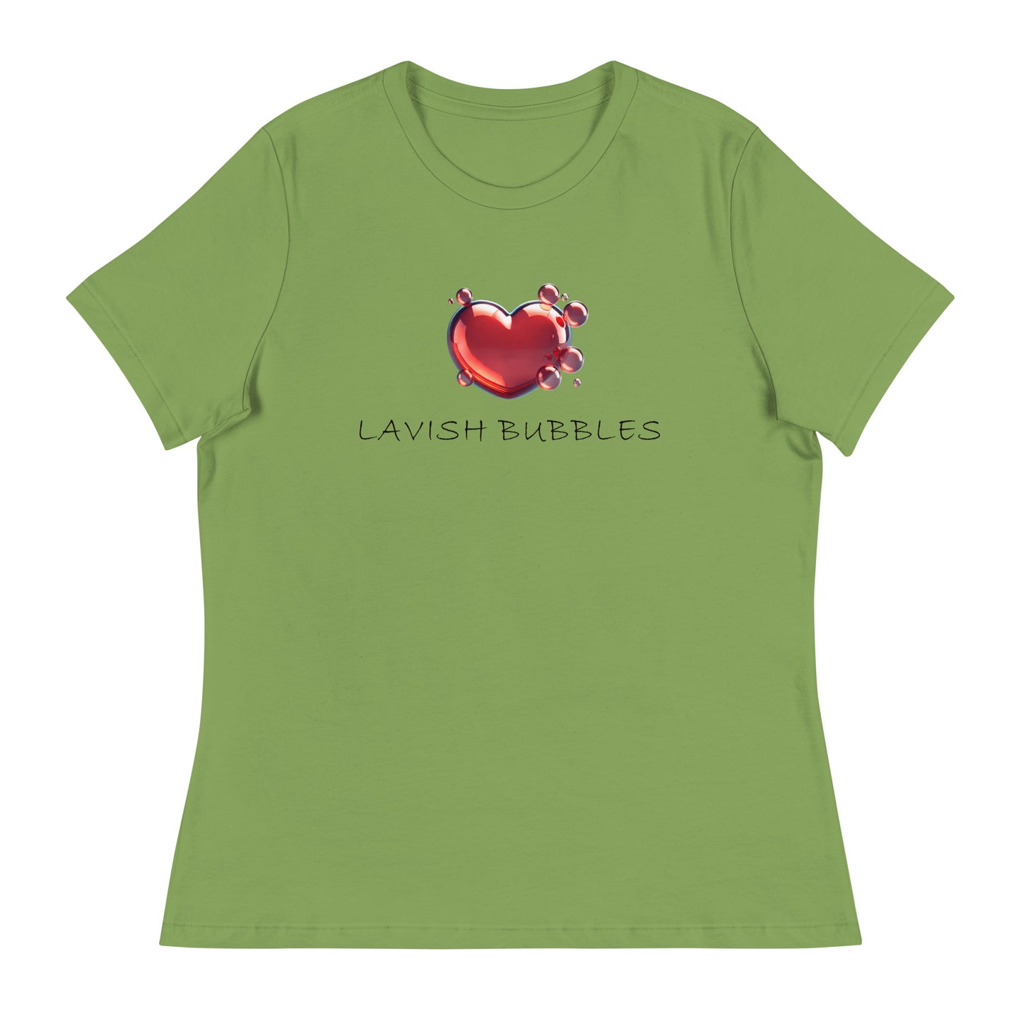 Bubble heart - Women's Relaxed T-Shirt - Lavish Bubbles - LAVISH BUBBLES