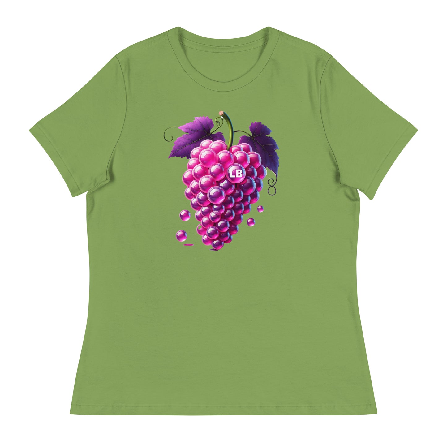 Grapes - Women's Relaxed T-Shirt - Lavish Bubbles - LAVISH BUBBLES