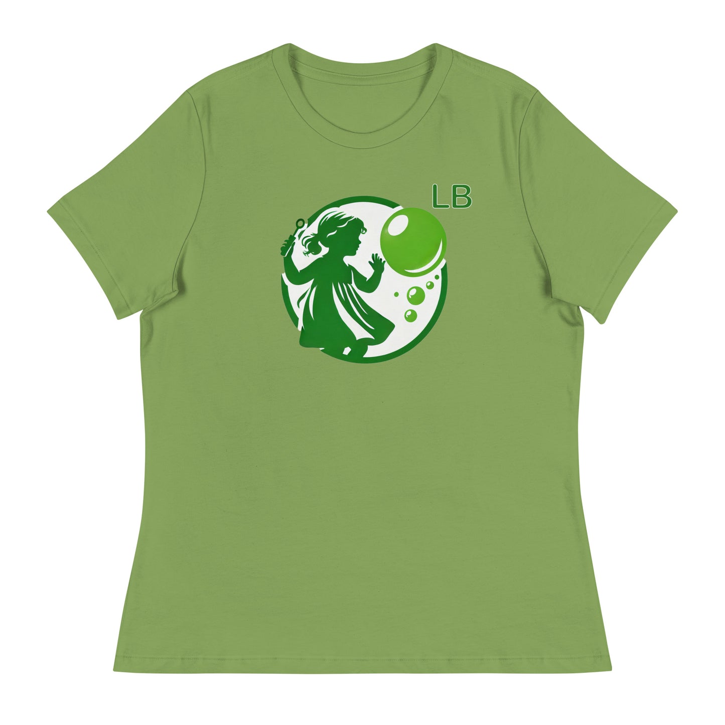 Green Girl - Women's Relaxed T-Shirt - Lavish Bubbles - LAVISH BUBBLES