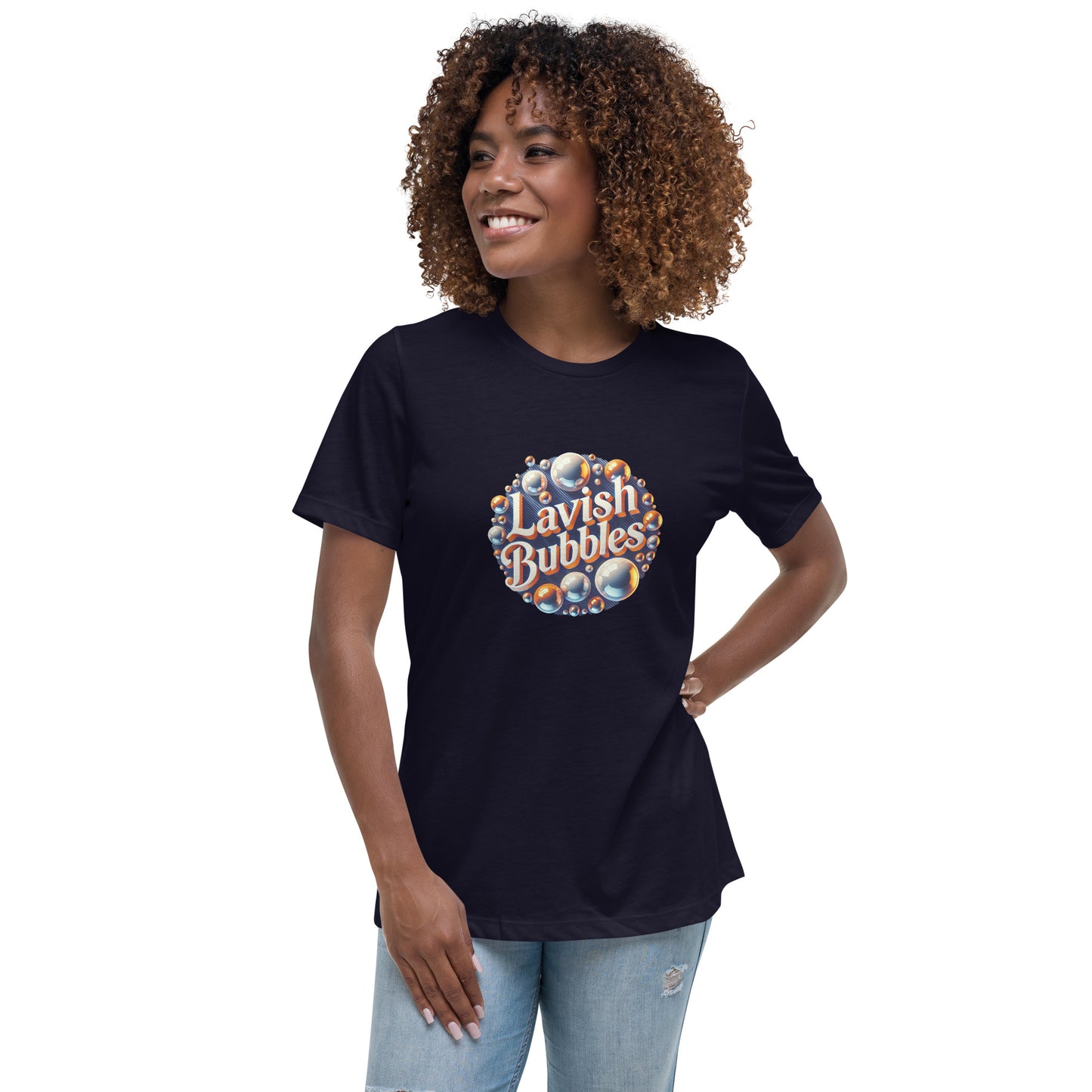 Vintage bubbles - Women's Relaxed T-Shirt - LAVISH BUBBLES