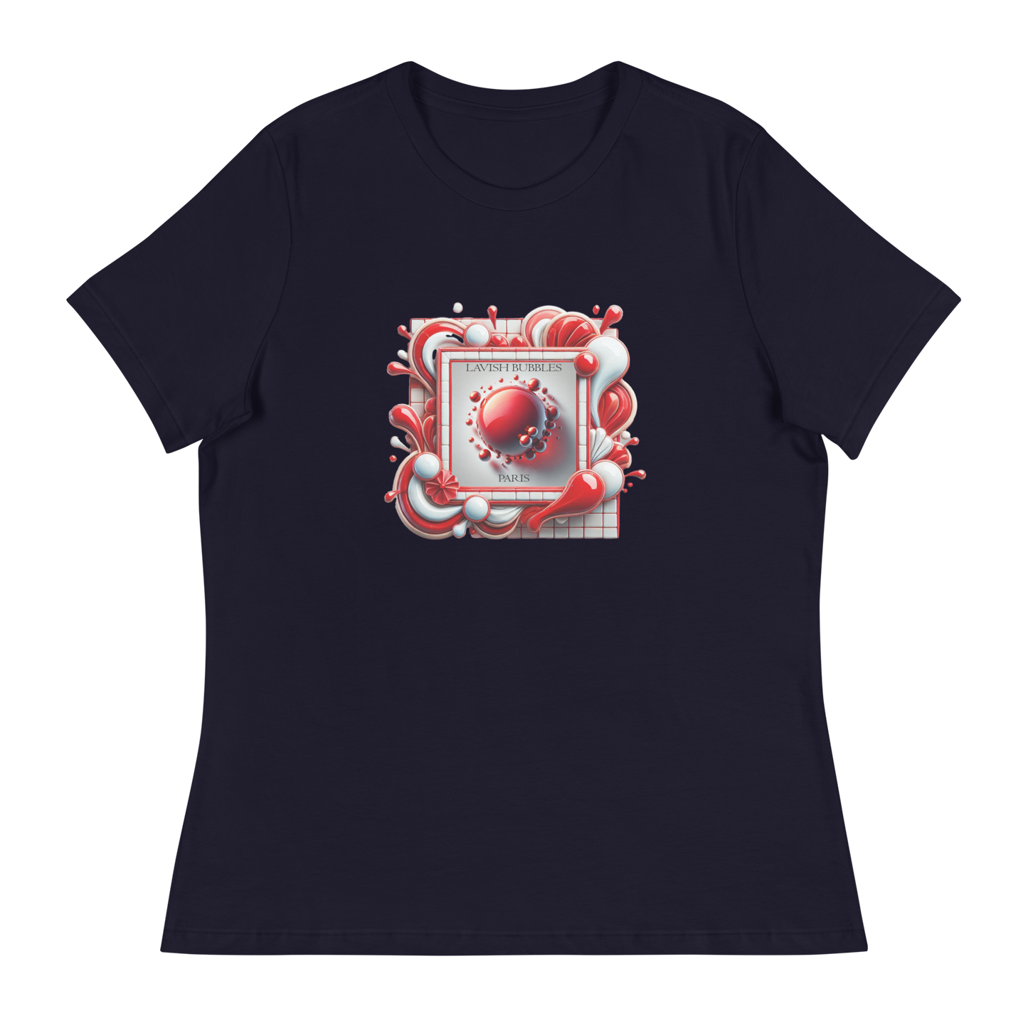 Bubble frame - Women's Relaxed T-Shirt - Lavish Bubbles - LAVISH BUBBLES