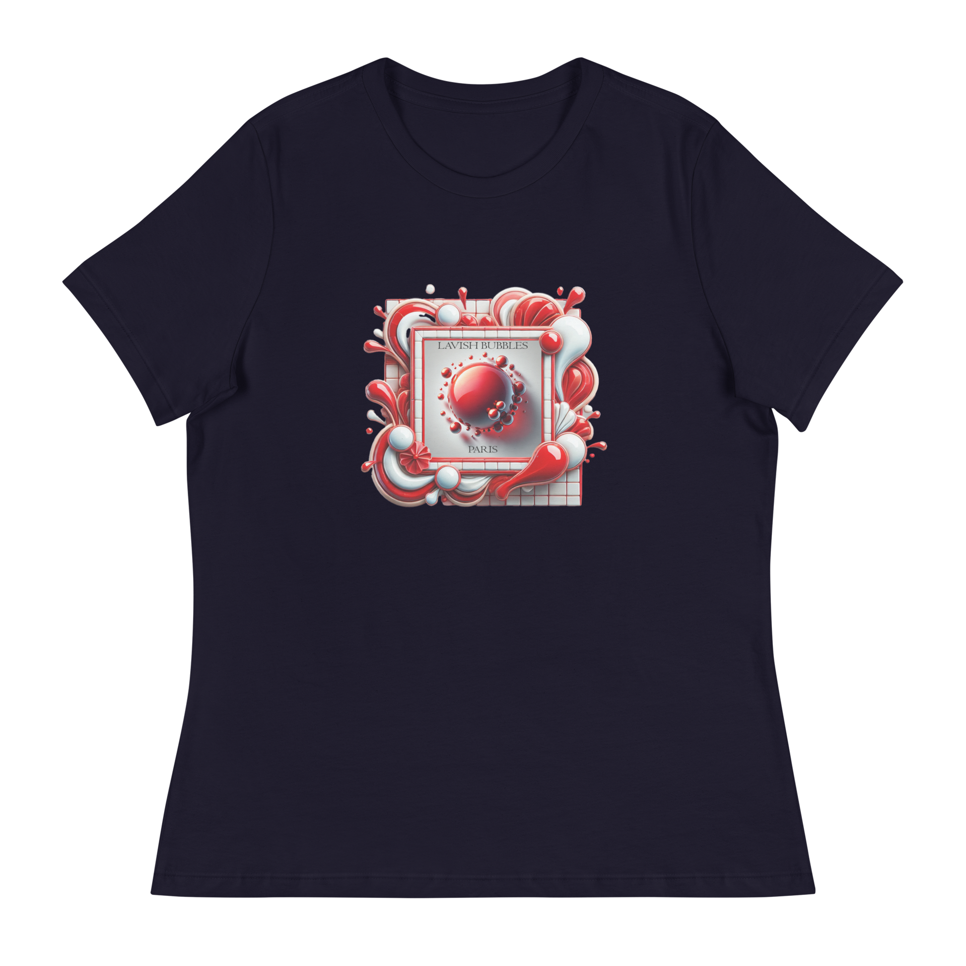 Bubble frame - Women's Relaxed T-Shirt - Lavish Bubbles - LAVISH BUBBLES