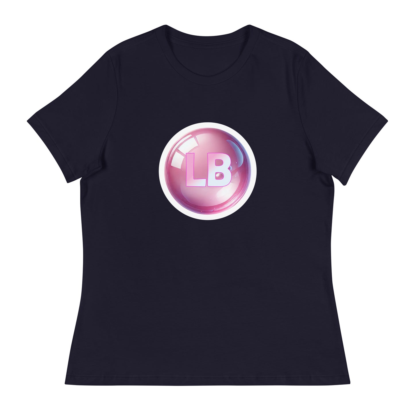 Big pink Bubble - Women's Relaxed T-Shirt - Lavish Bubbles - LAVISH BUBBLES