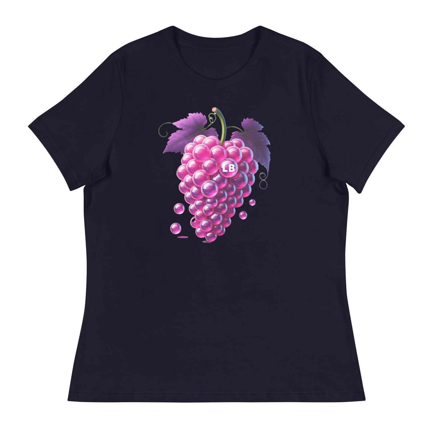 Grapes - Women's Relaxed T-Shirt - Lavish Bubbles - LAVISH BUBBLES