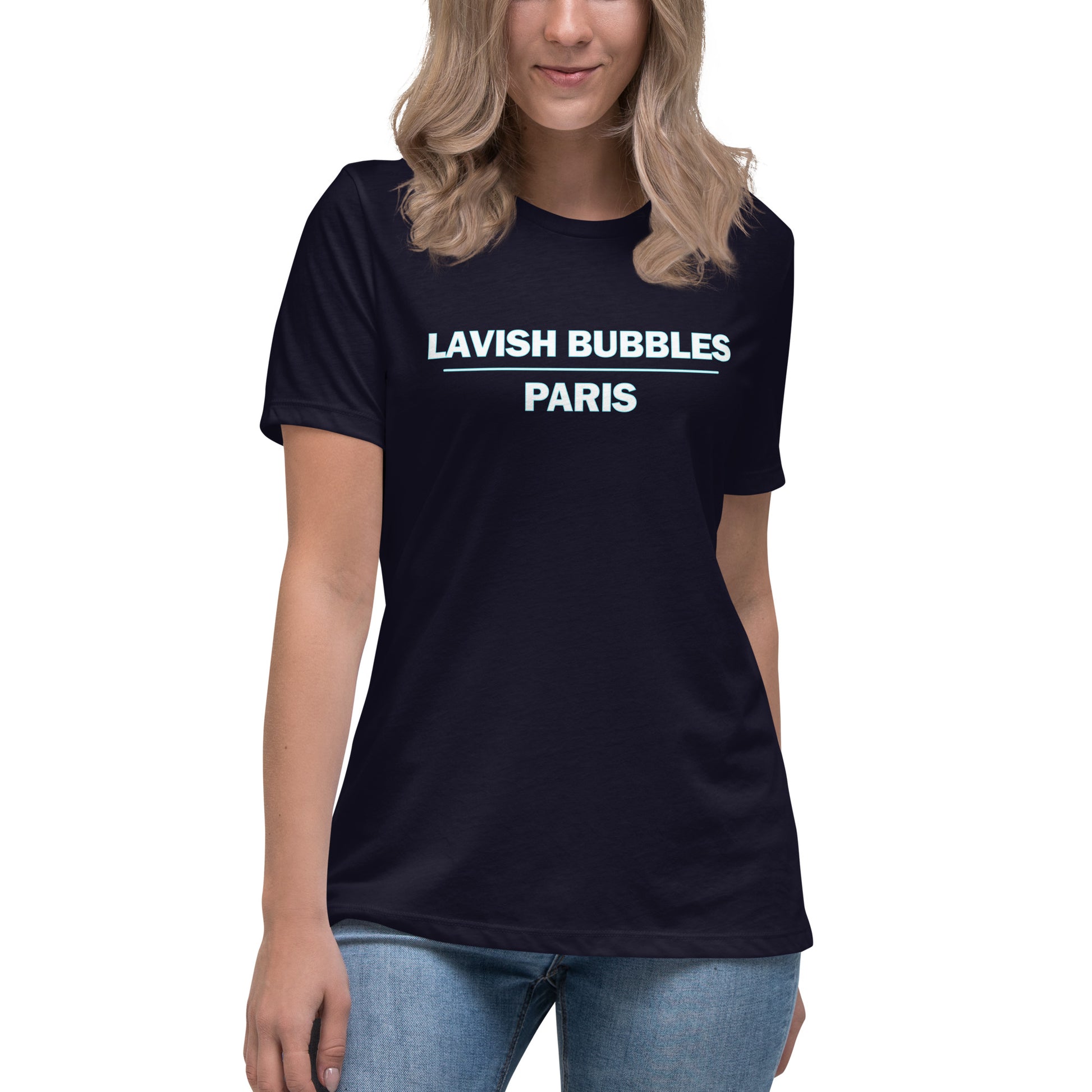 Laser name - Women's Relaxed T-Shirt - Lavish Bubbles - LAVISH BUBBLES