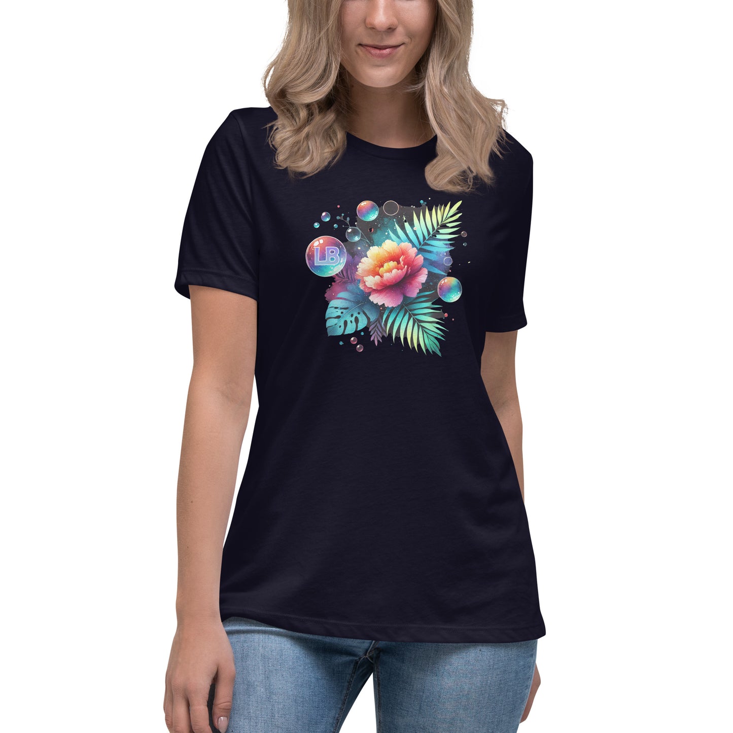 colorful flower - T-shirt pour femmes