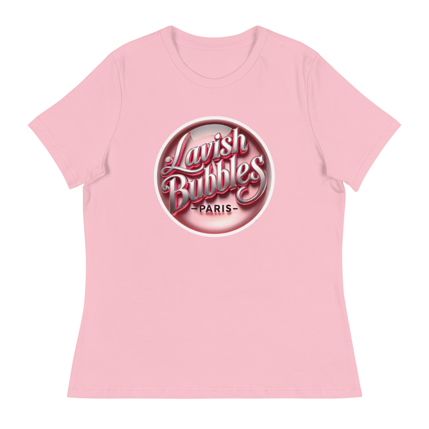 60s pink Lavish Bubbles - Women's Relaxed T-Shirt - LAVISH BUBBLES