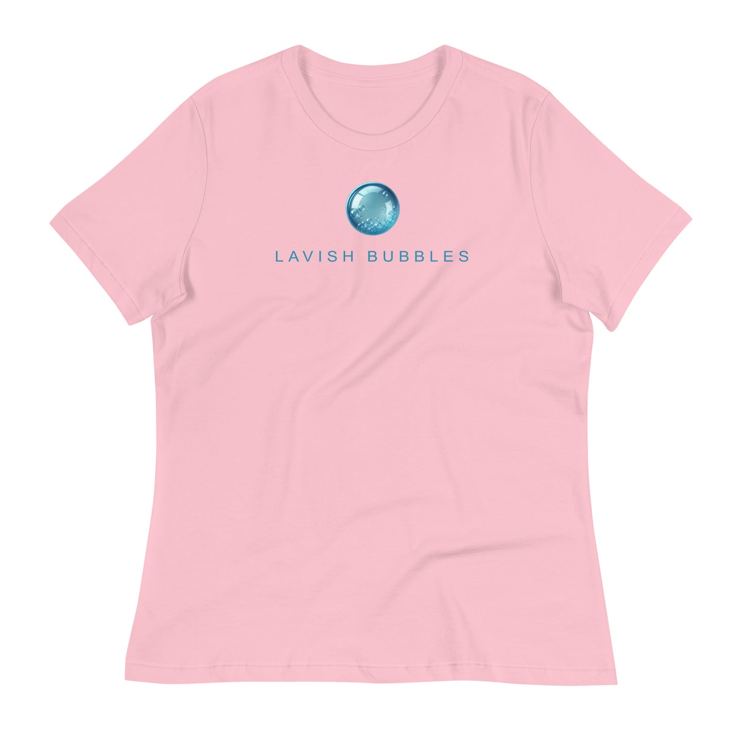 Blue Bubble - Women's Relaxed T-Shirt - Lavish Bubbles - LAVISH BUBBLES