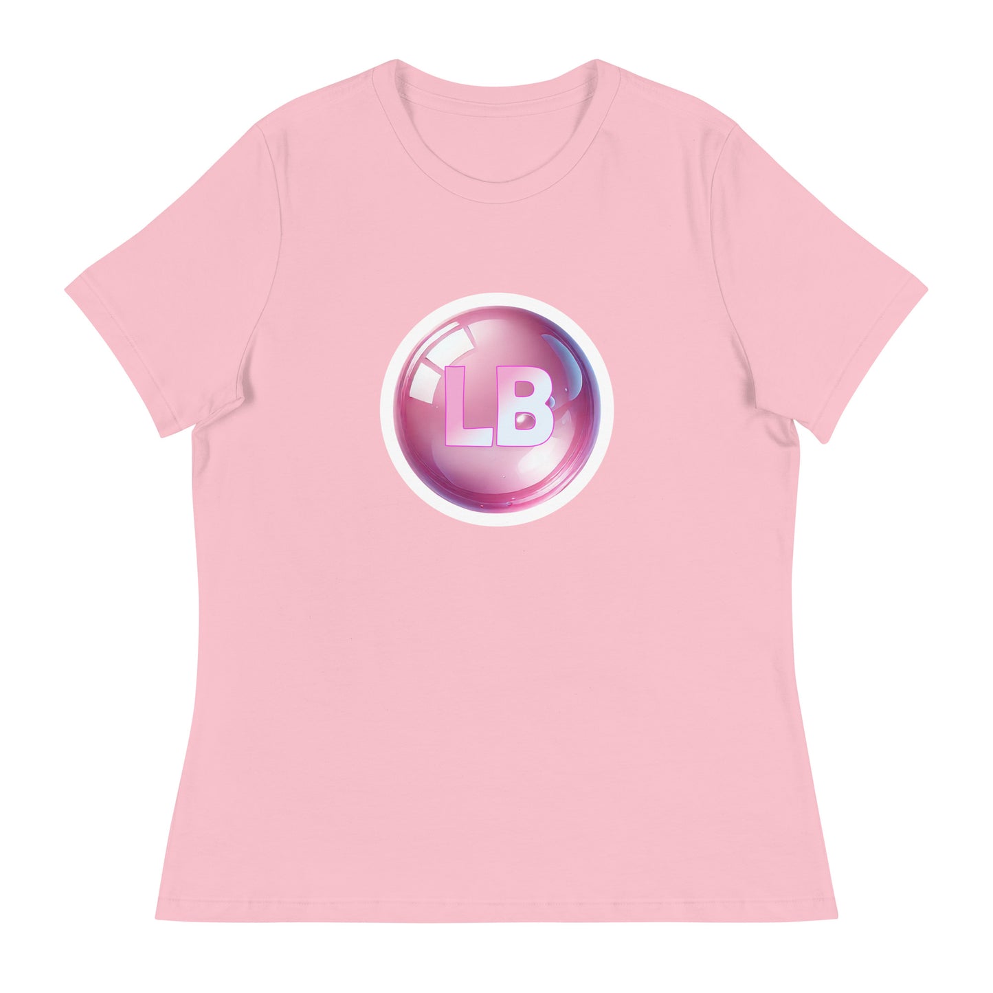 Big pink Bubble - Women's Relaxed T-Shirt - Lavish Bubbles - LAVISH BUBBLES