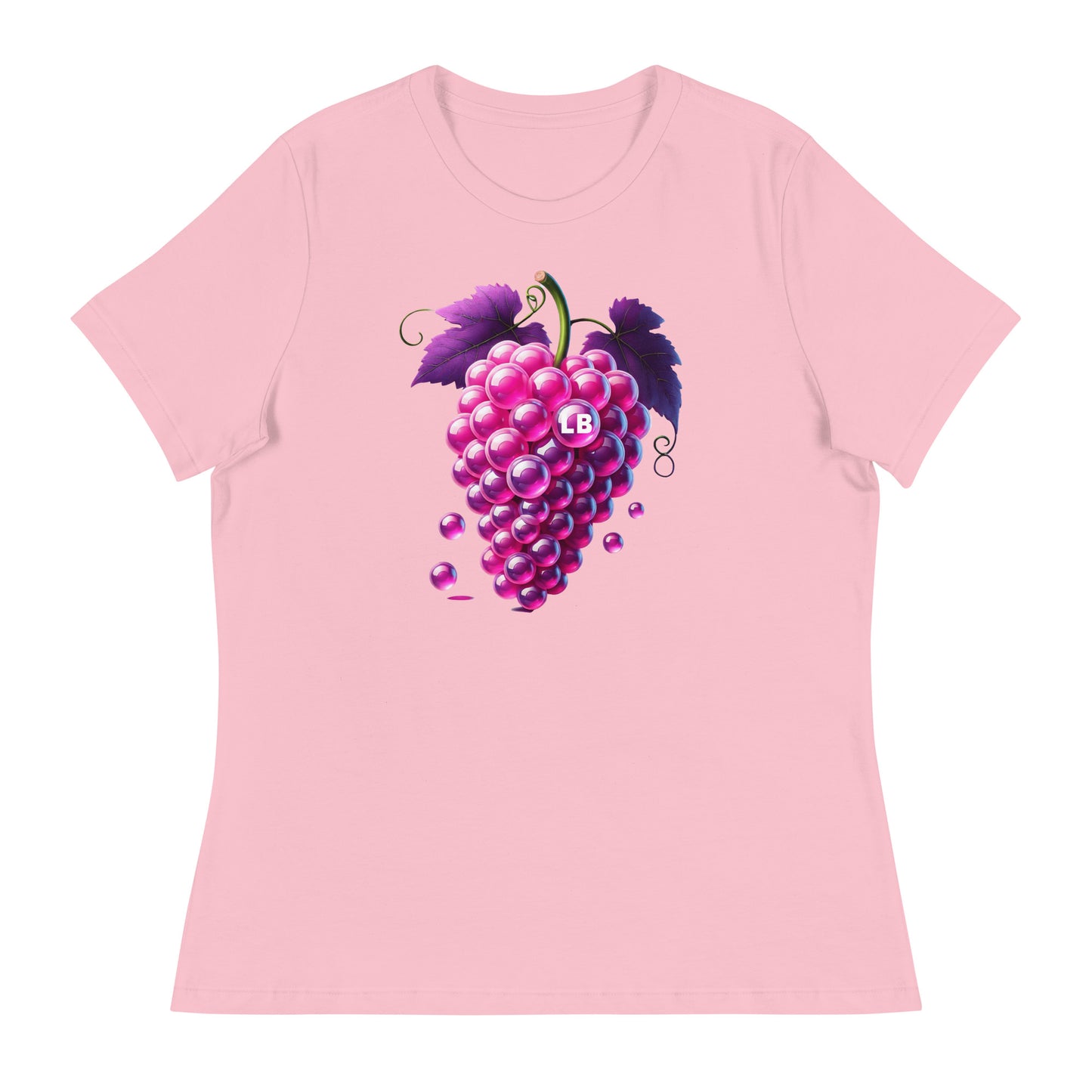 Grapes - Women's Relaxed T-Shirt - Lavish Bubbles - LAVISH BUBBLES