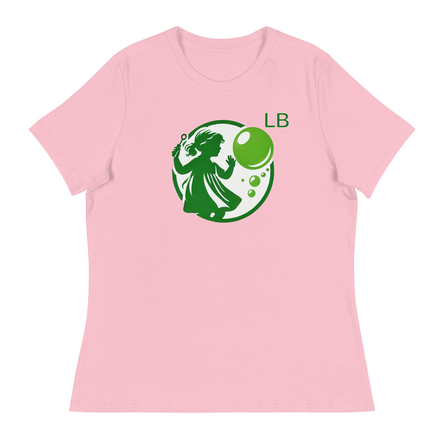 Green Girl - Women's Relaxed T-Shirt - Lavish Bubbles - LAVISH BUBBLES