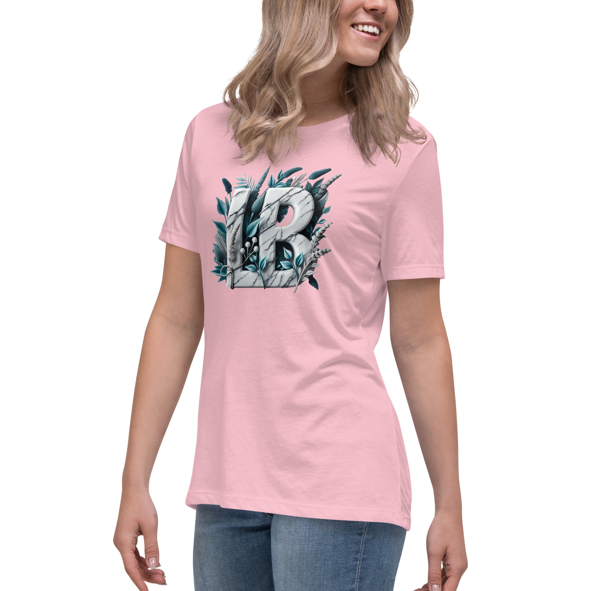 Marble LB - Women's Relaxed T-Shirt - Lavish Bubbles - LAVISH BUBBLES