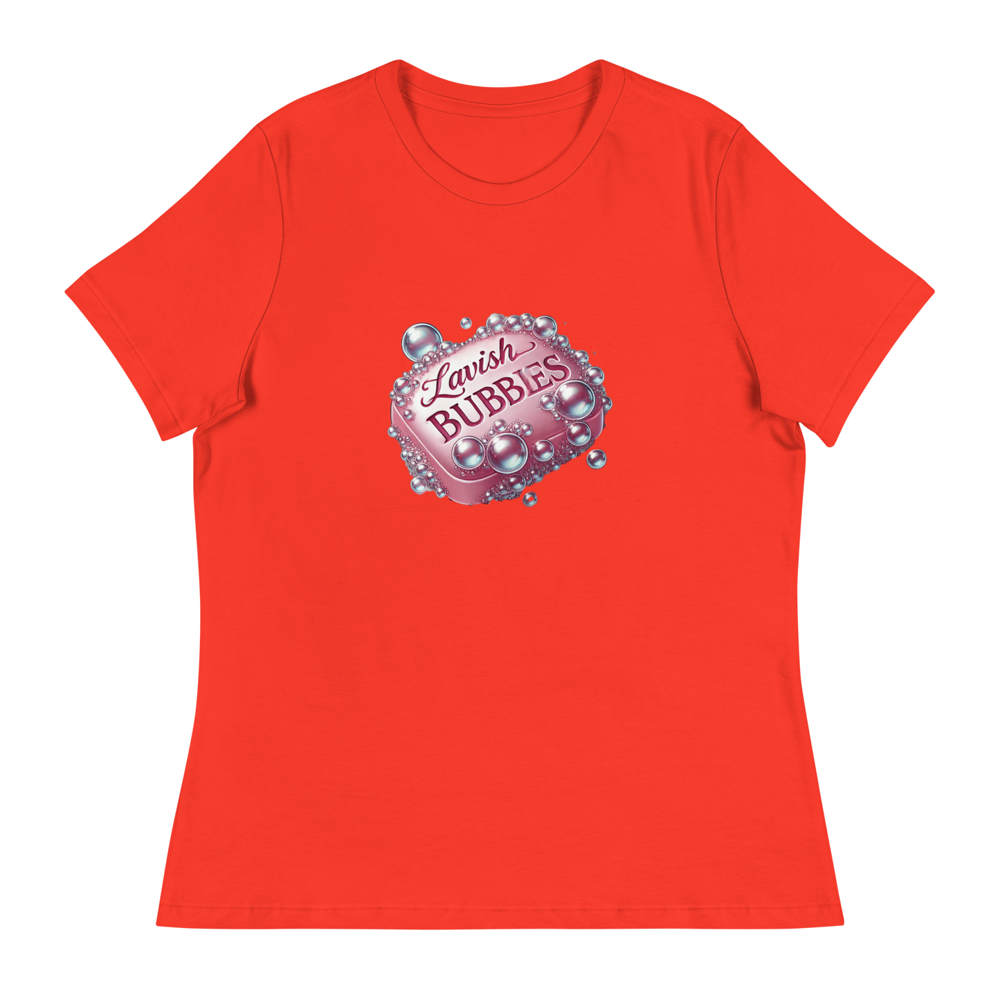 Soapy bubbles - Women's Relaxed T-Shirt - Lavish Bubbles - LAVISH BUBBLES