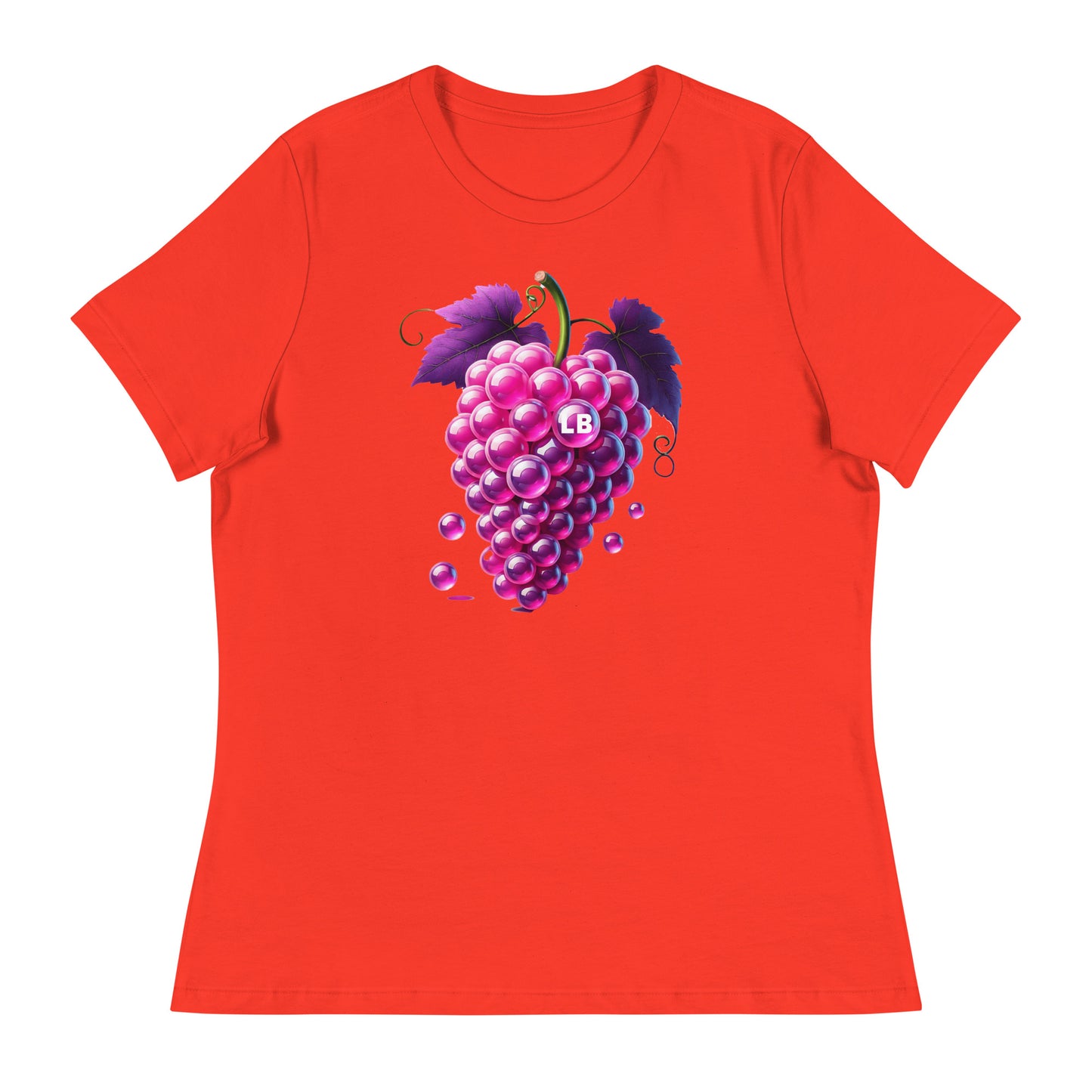 Grapes - Women's Relaxed T-Shirt - Lavish Bubbles - LAVISH BUBBLES