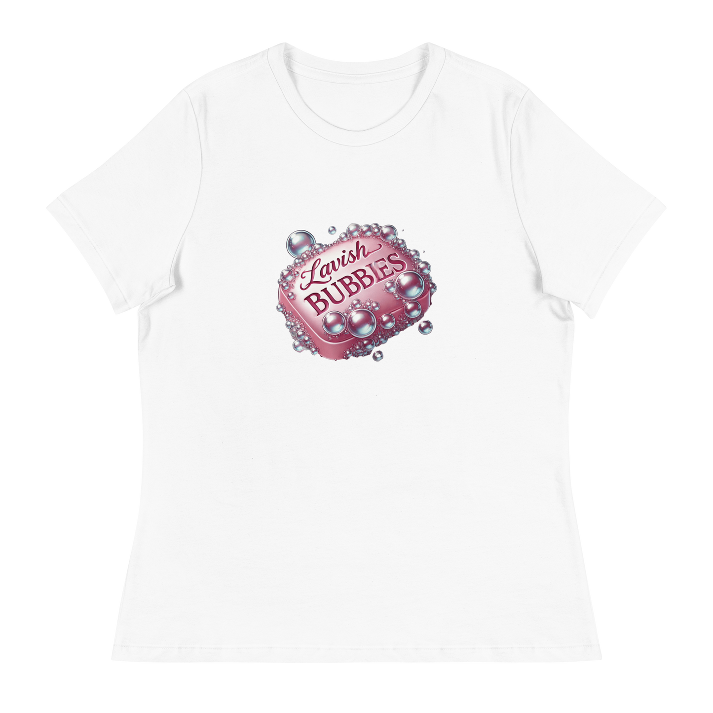 Soapy bubbles - Women's Relaxed T-Shirt - Lavish Bubbles - LAVISH BUBBLES