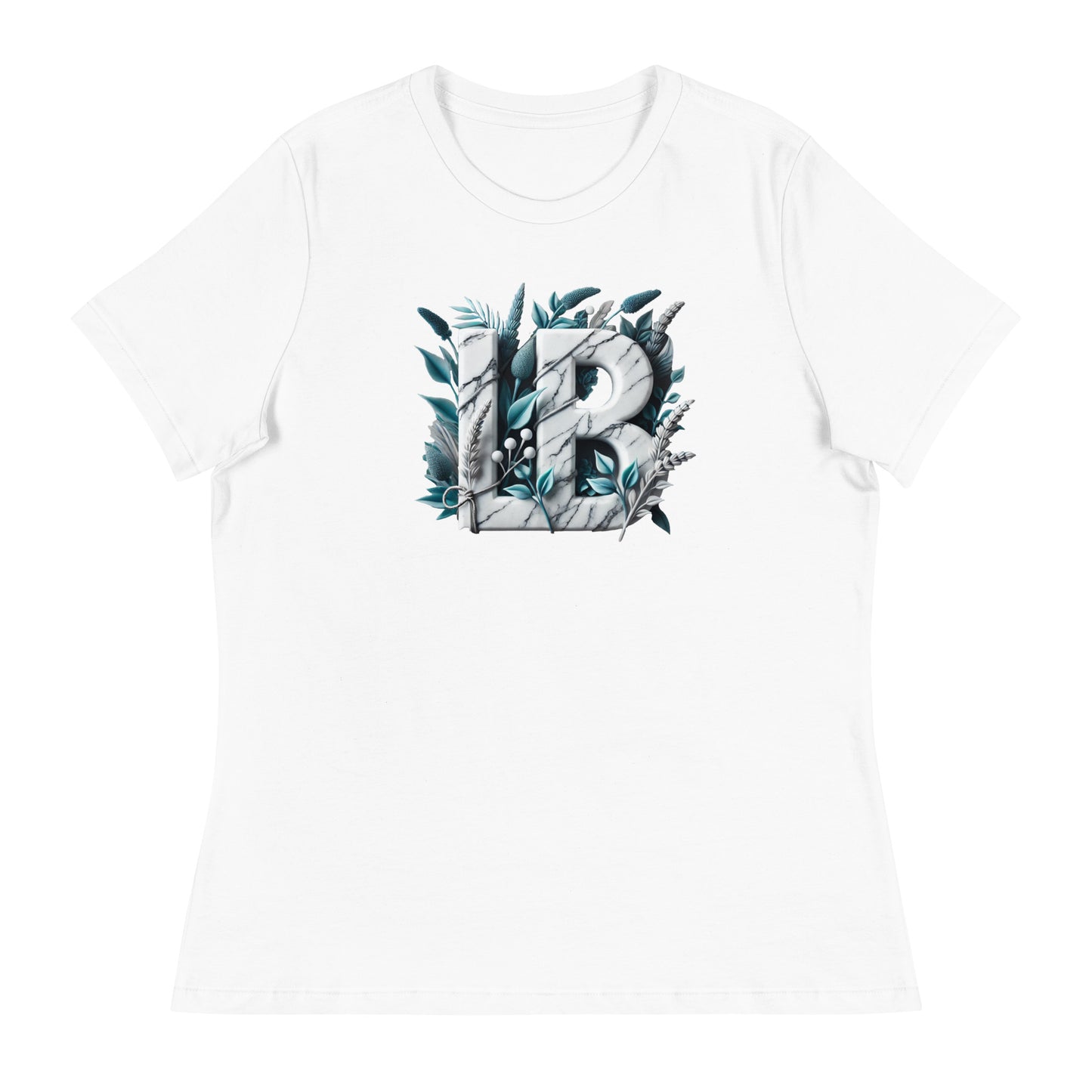 Marble LB - Women's Relaxed T-Shirt - Lavish Bubbles - LAVISH BUBBLES