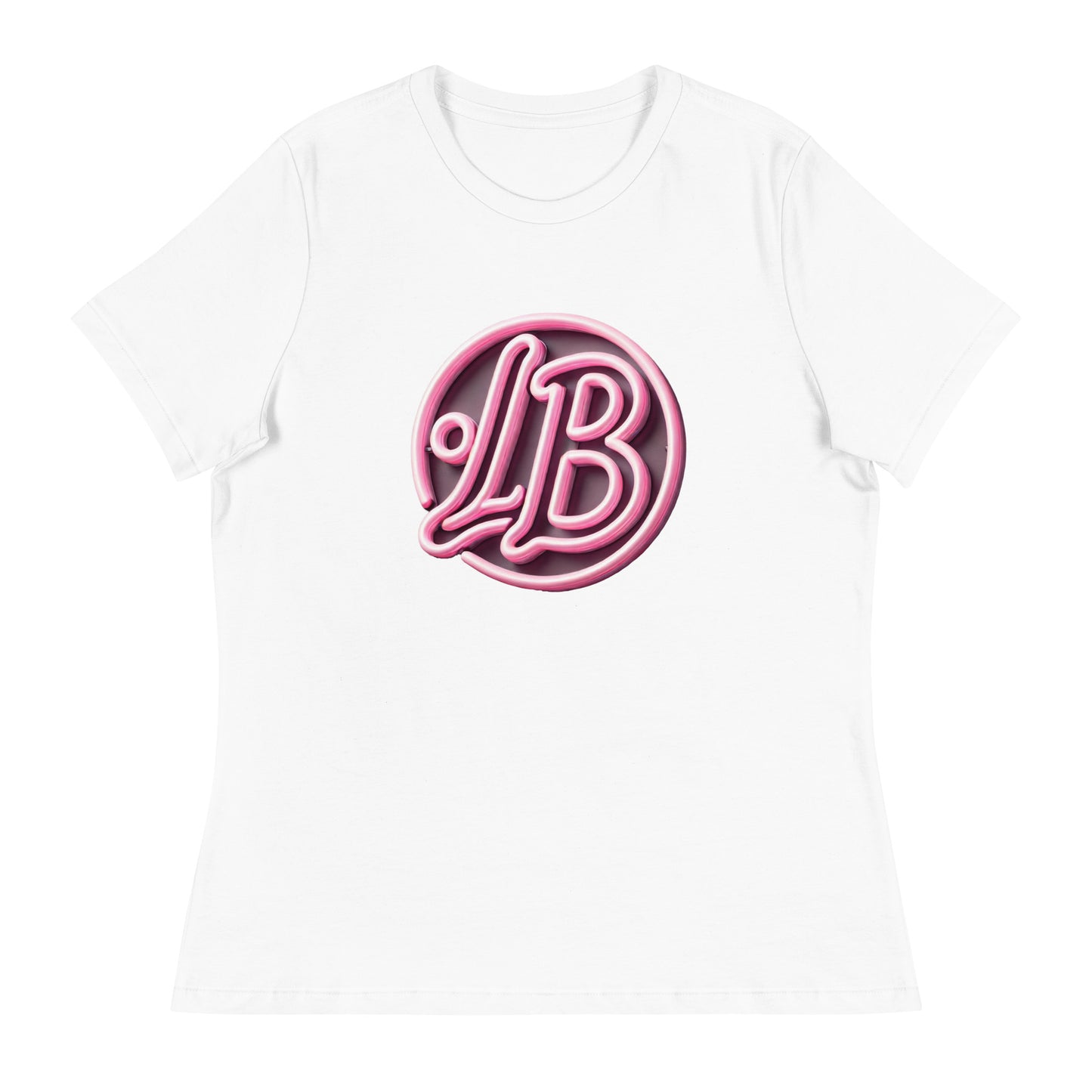 Neon rose - Women's Relaxed T-Shirt - Lavish Bubbles - LAVISH BUBBLES