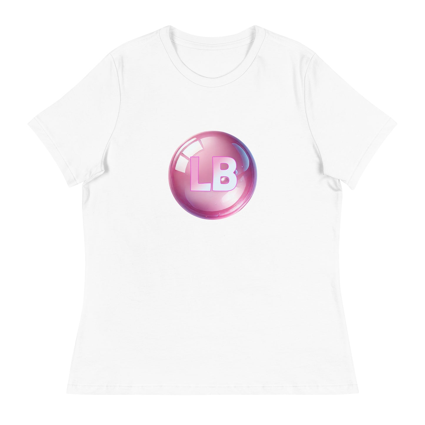 Big pink Bubble - Women's Relaxed T-Shirt - Lavish Bubbles - LAVISH BUBBLES